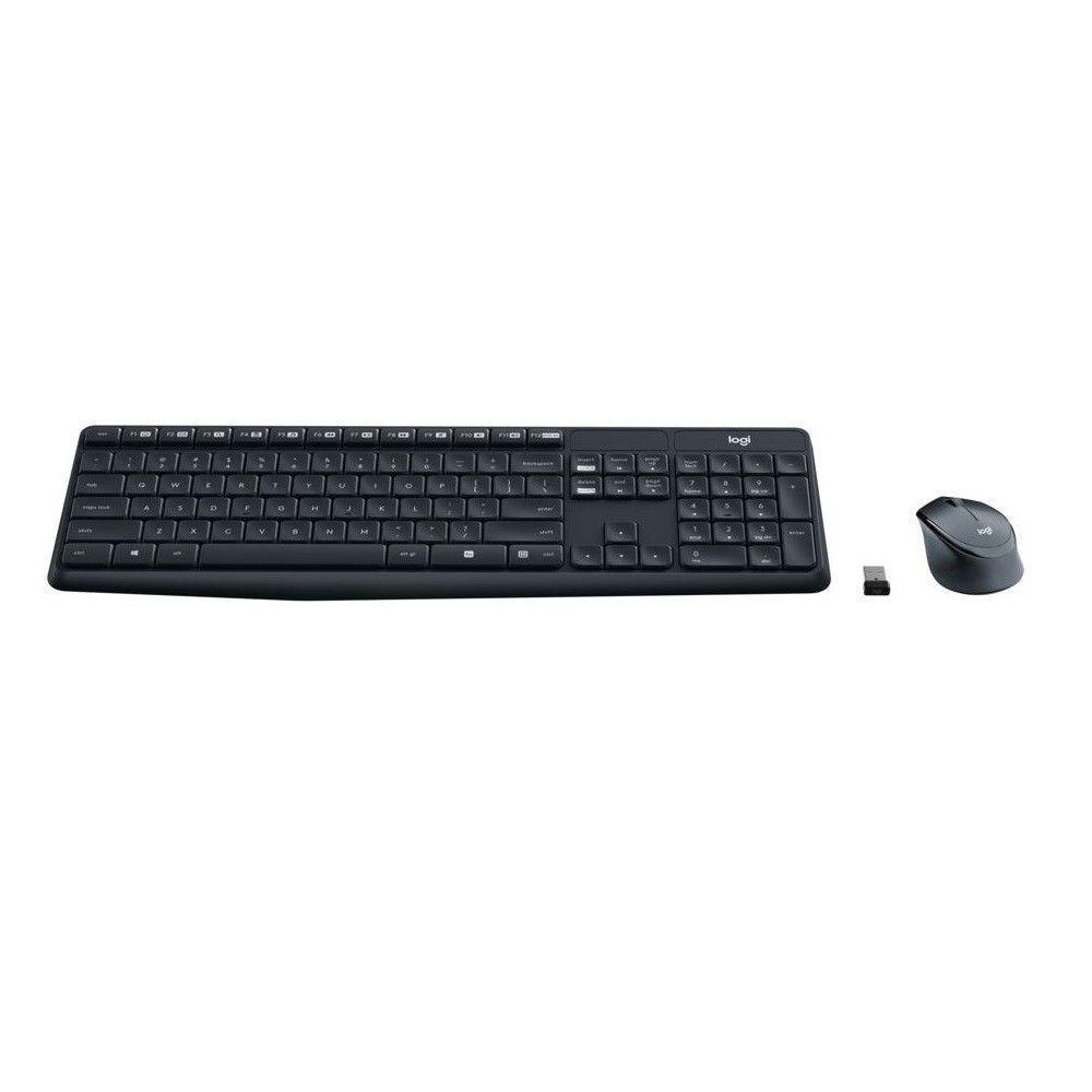 Bộ bàn phím & chuột không dây Logitech MK315-Silent giảm 99% tiếng ồn khi sử dụng