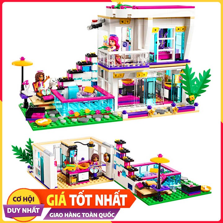 Bộ Xếp Hình Lego Biệt Thự Cao Cấp Của OLICIA và Andrea TM 3013. Lego Xếp Hình Đồ Chơi Thông Minh Cho Bé