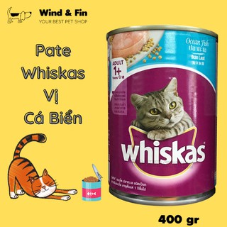 Pate Cho Mèo WHISKAS Adult Vị Cá Biển 400g