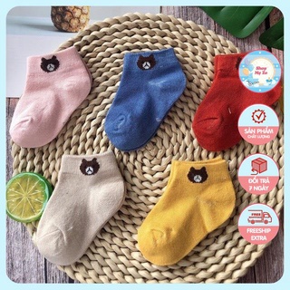 Set 5 đôi tất gấu cho bé sơ sinh