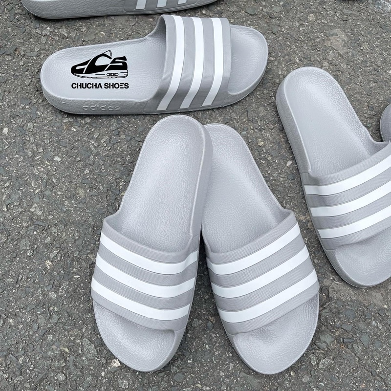 Dép Đúc Adidas Adilette Aqua Màu Xám