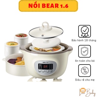 Mua Nồi nấu chậm Bear 1 6l - Nấu cháo  nấu bột  nấu canh  hầm gà  giữ ấm  hấp củ quả cho bé ăn dặm