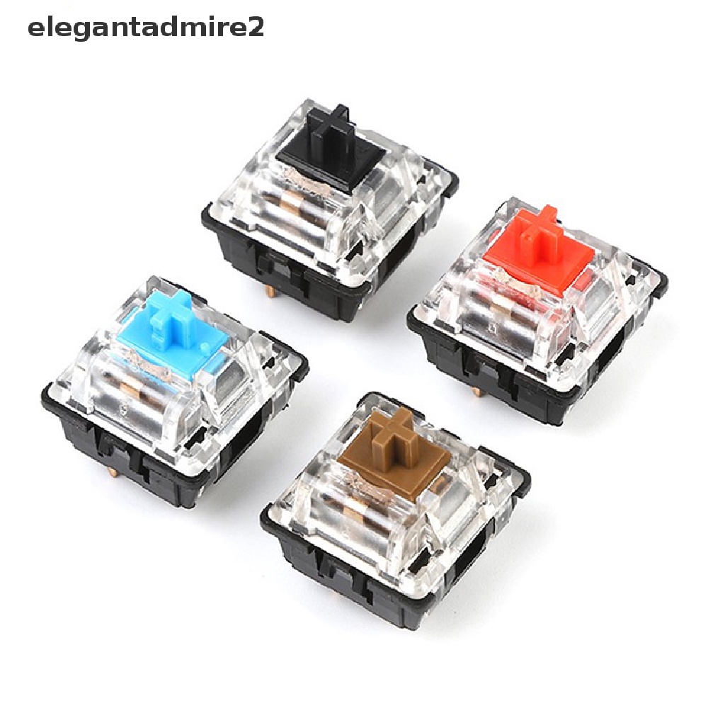 Set 10 Công Tắc Bàn Phím Cơ Màu Đen / Xanh Dương / Nâu / Đỏ Tiện Dụng