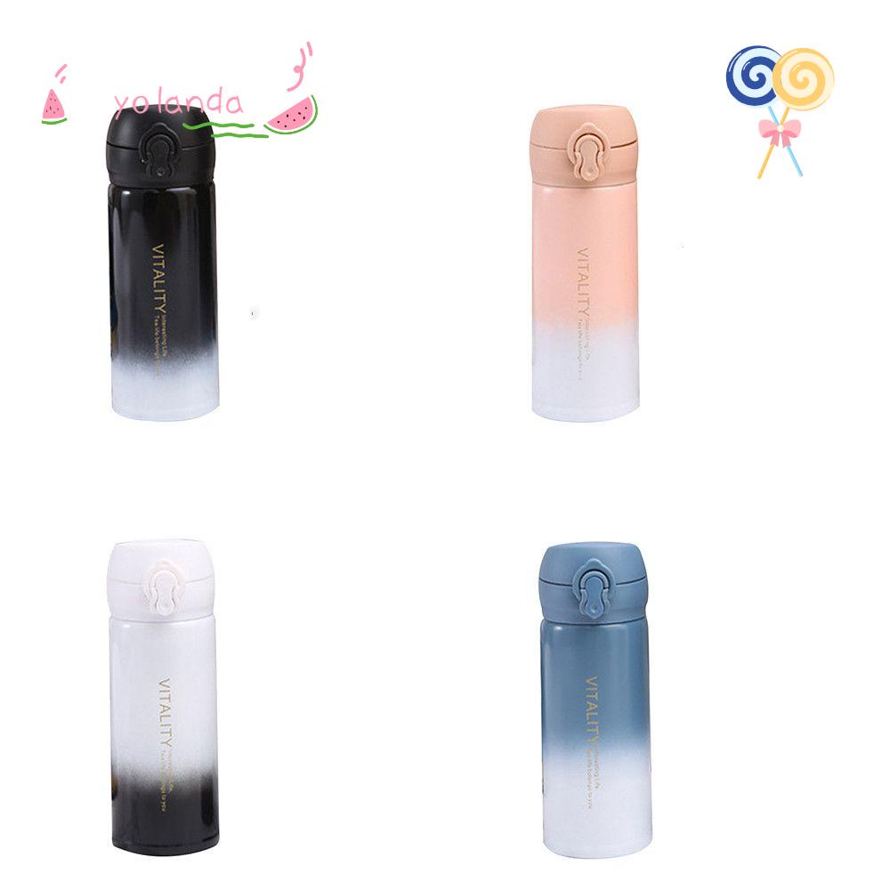 Bình Nước Giữ Nhiệt 500ml Chất Liệu Inox Màu Gradient Đơn Giản