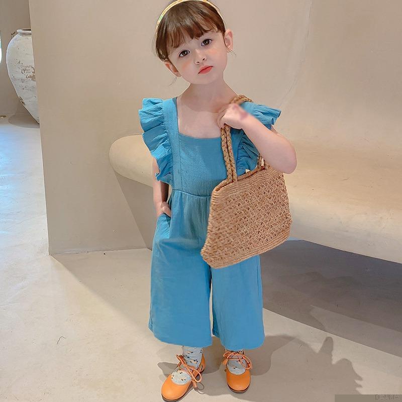 Áo liền quần không tay dáng rộng hở lưng phong cách Hàn Quốc phong cách cho nữ
