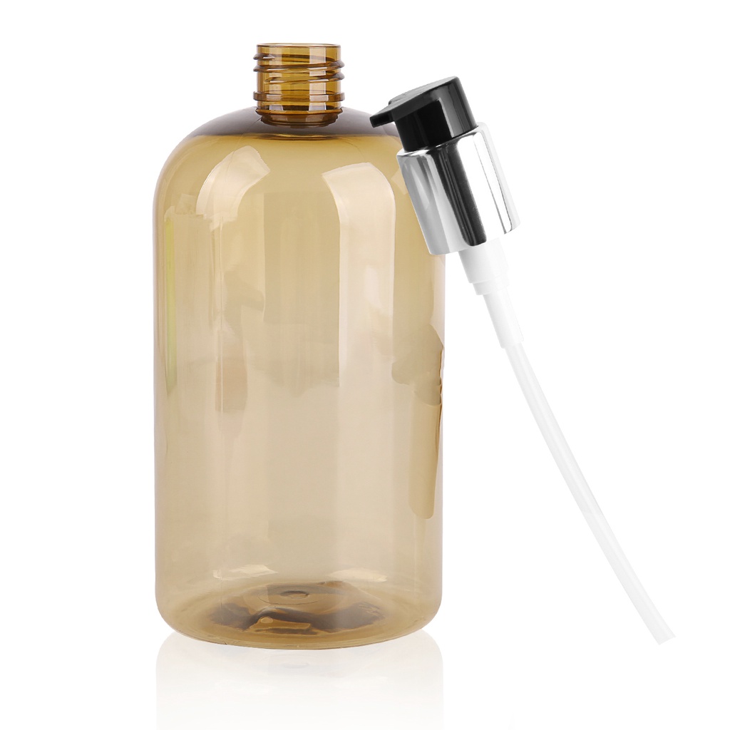 Chai Nhựa Dung Tích Lớn 500ml Vàng Chai Dầu Gội Sữa Tắm Hộp đựng Rỗng Bơm ép Chất Lỏng Chai Có Thể đổ đầy