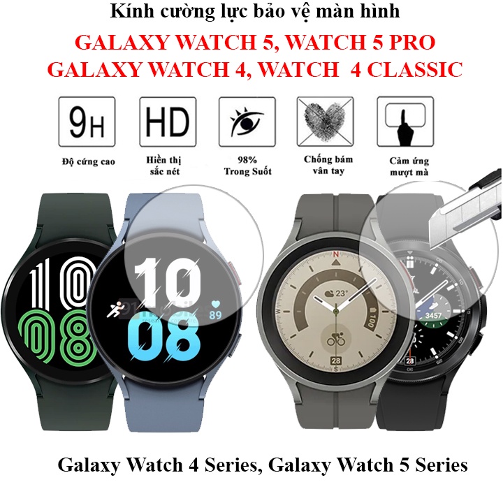 Kính cường lực Samsung Galaxy Watch 5, Galaxy Watch 4