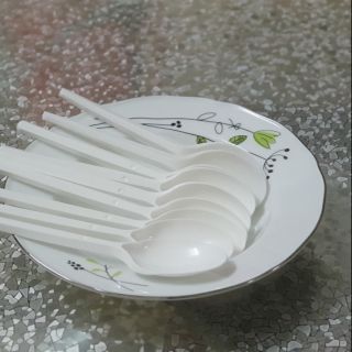 10 muỗng trắng dùng 1 lần loại dày dặn