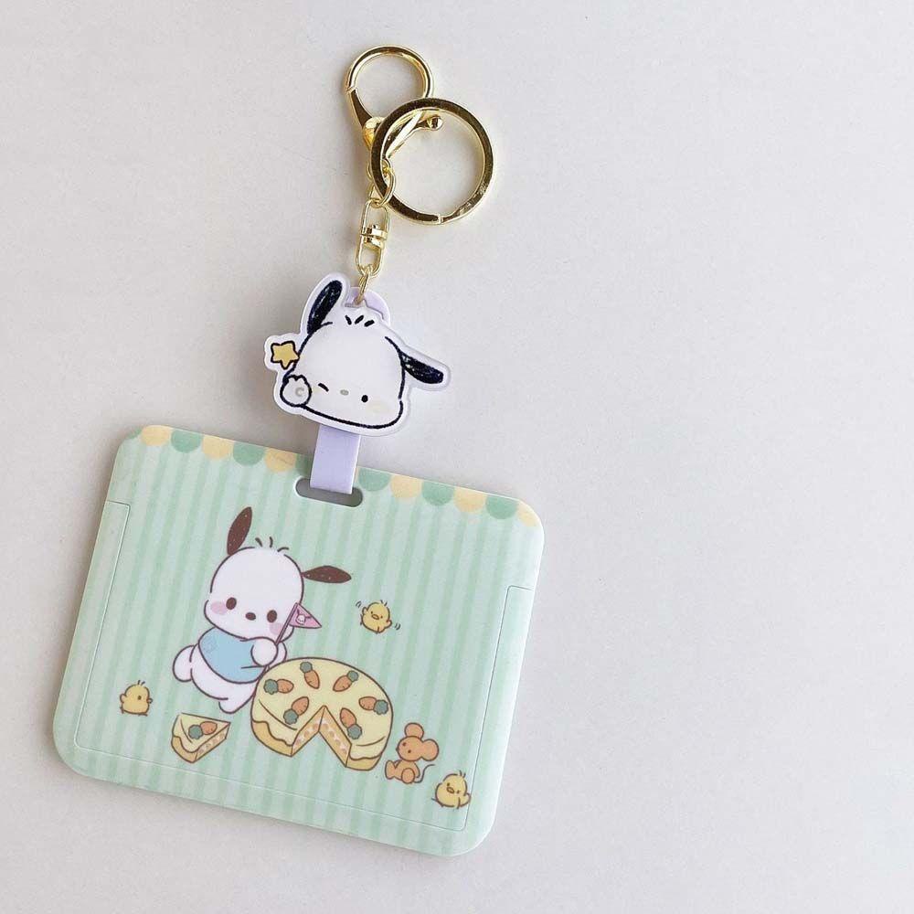 Móc Khóa Đựng Thẻ ID / Thẻ ID Hình Thỏ / Chó / Mèo Hoạt Hình Dễ Thương