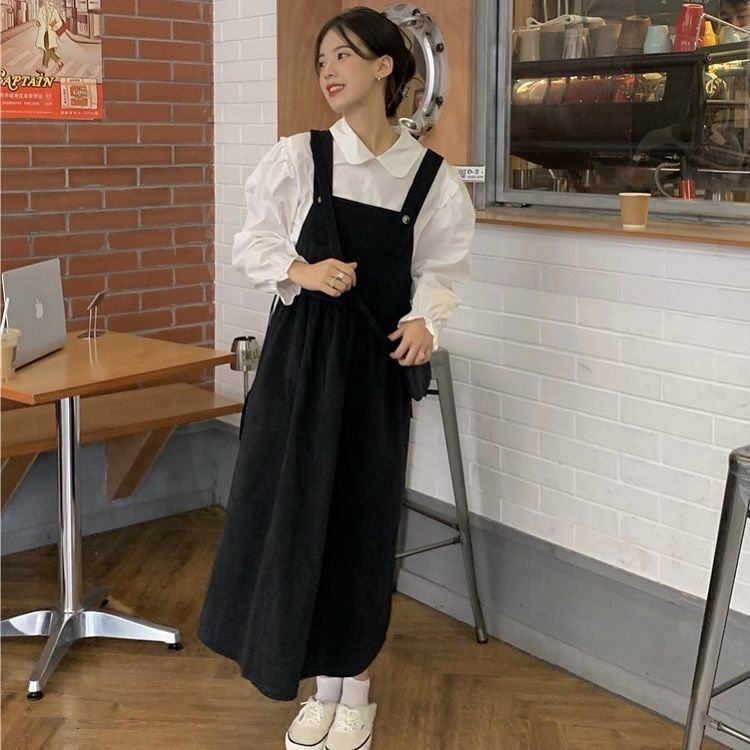 Set Áo Thun Ngắn Tay + Quần Yếm Dáng Rộng Năng Động Thời Trang Dành Cho