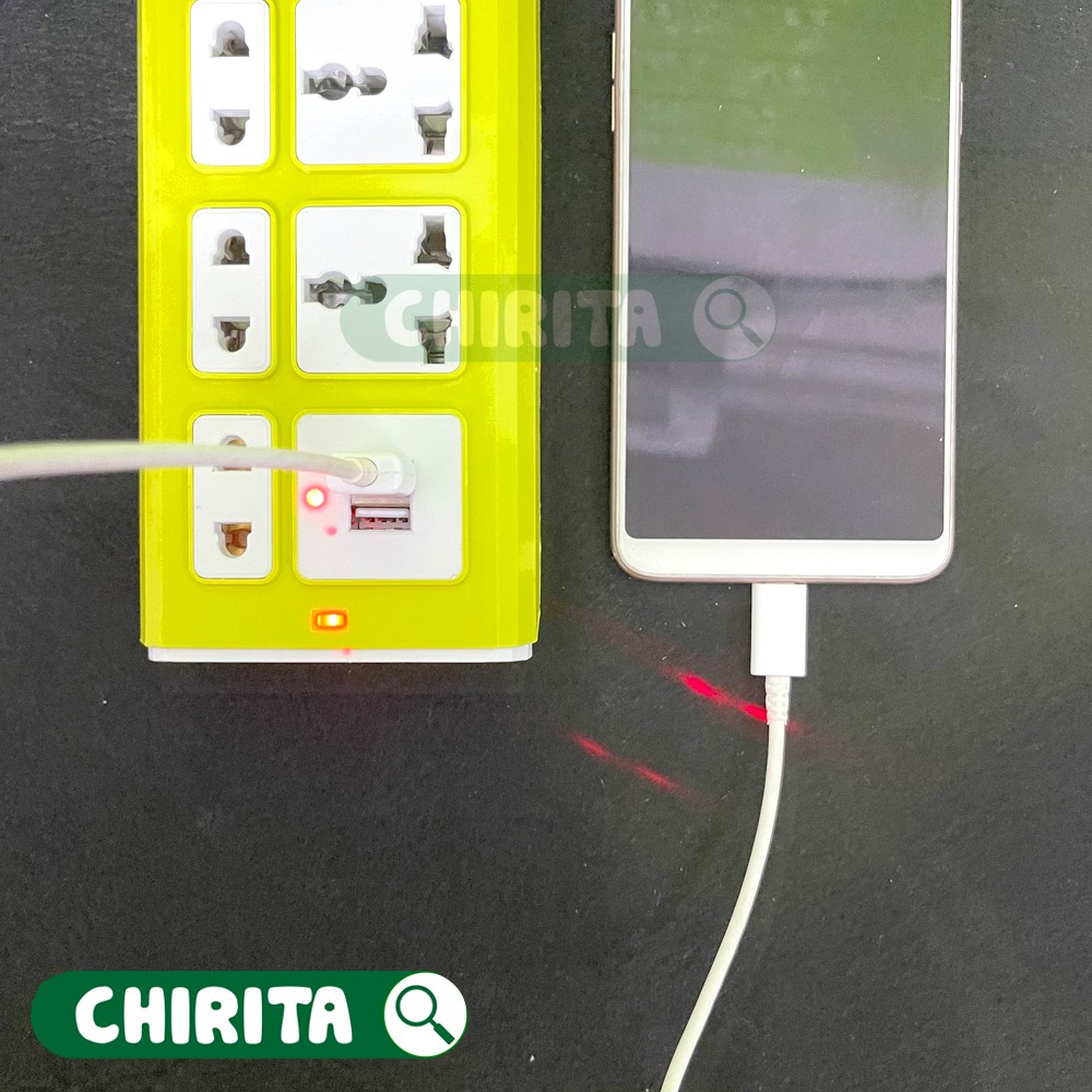 Ổ Cắm Điện Đa Năng CIRCUIT ( 2 Cổng USB) - Ổ Điện Thông Minh Chống Giật CHIRITA