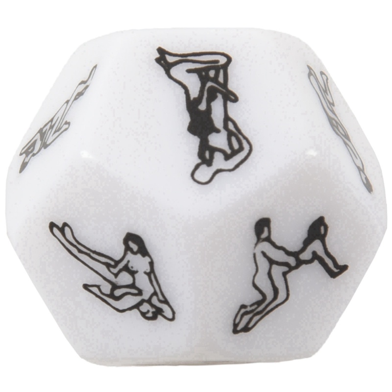 12 SIDED Y FUNNY ADULT LOVE HUMOUR GAMBLING  ROMANCE EROTIC KAMA SUTRA CRAPS DICE TOY