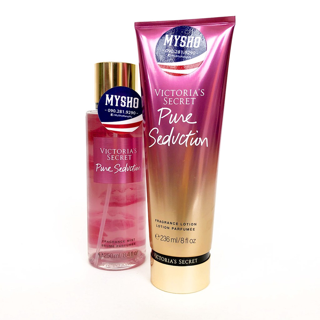 Pure Seduction La creme, Decadent, Kim Tuyến, Frosted, Sunkissed, Noir - Nước hoa toàn thân 250mL, dưỡng thể 236mL