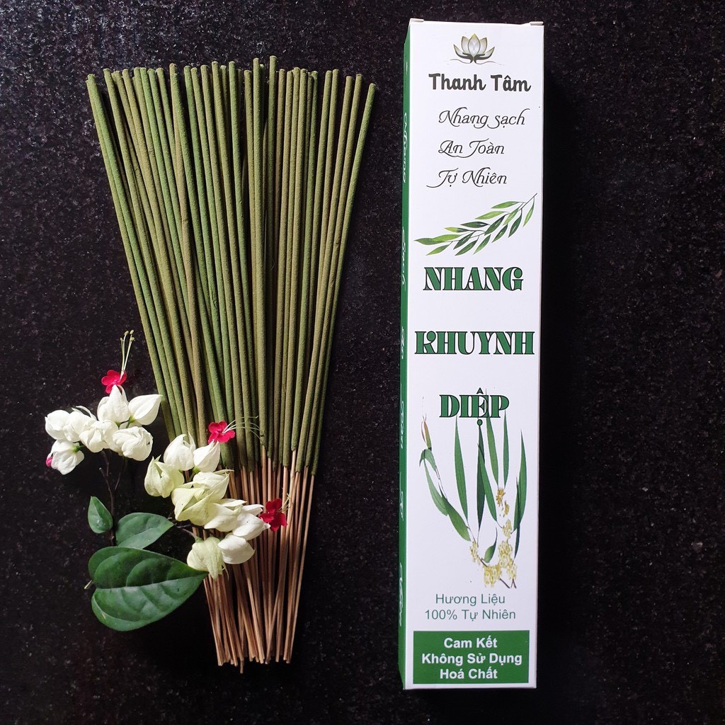 NHANG SEN THƠM THANH TÂM- NHANG SẠCH- AN TOÀN- HƯƠNG LIÊU 100% TỰ NHIÊN- KHÔNG CHẤT BẢO QUẢN- hộp 50 cây