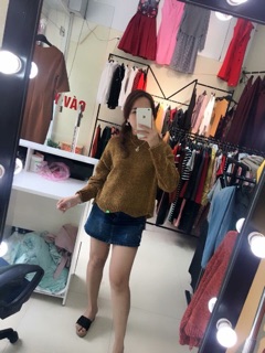 Áo len nhung