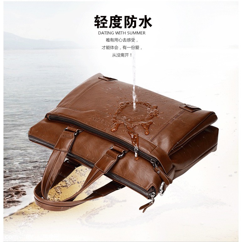 Túi Xách Da Nam Công Sở Leinasen. (size: 40x30x10cm. Da Bò Cao Cấp) Túi Đeo Chéo, Túi Đựng Laptop | BigBuy360 - bigbuy360.vn