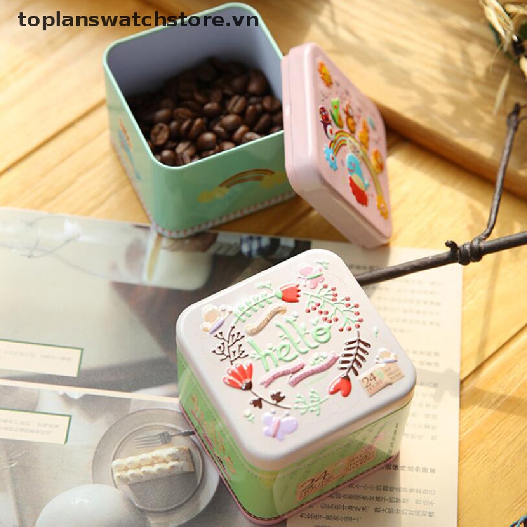 Hộp Thiếc Đựng Trang Sức In Hoạt Hình 3D Dễ Thương
