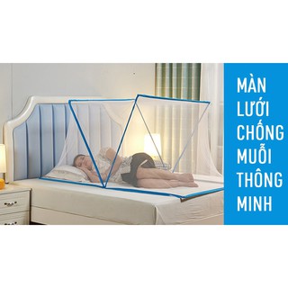 Màn lưới chống muỗi gấp gọn tiện dụng cho người lớn và trẻ em, màn chụp gấp gọn thông minh