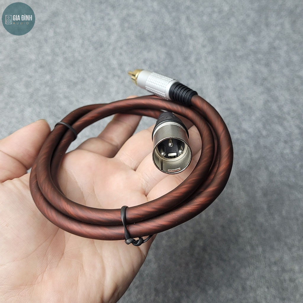 Dây canon đực ra bông sen (AV) dài 0.8M Loại tốt
