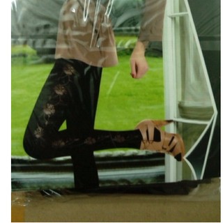 Quần Legging Hoa Văn 380 - Hàn Quốc