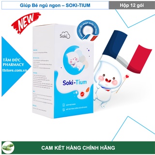 [MẪU MỚI] SOKI-TIUM 100 % từ sữa - Sản phẩm giúp con ngủ ngon hơn sâu giấc hơn (sokitium)
