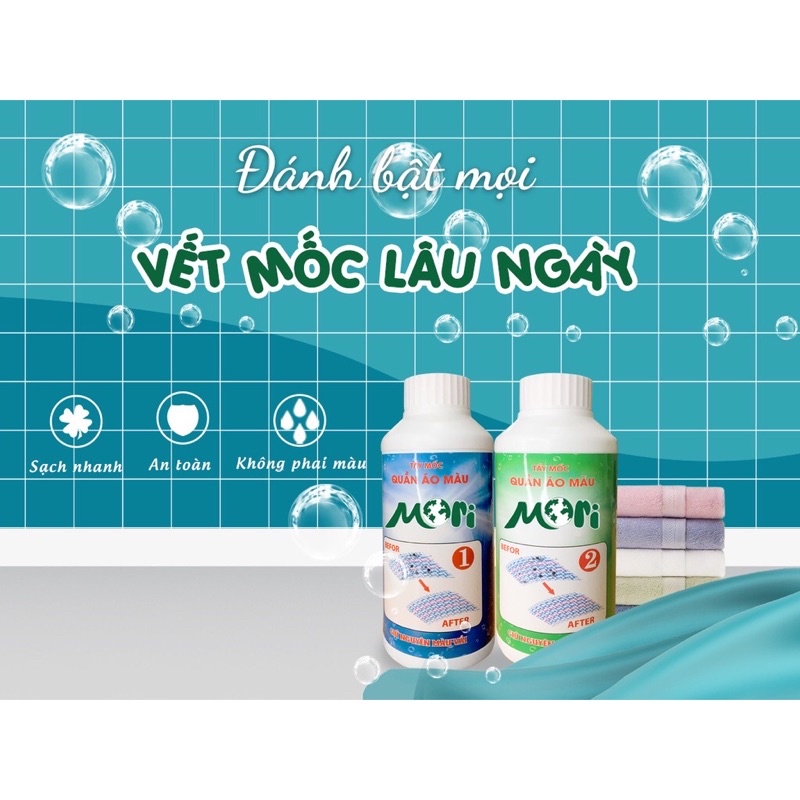 Tẩy mốc quần áo mầu MOri