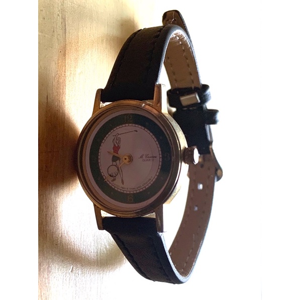 Đồng hồ nữ Secondhand Thuỵ Sĩ+ Paris.Hiệu M.Cassim Quatz.Mặt đẹp size 24.Dây da mới.Hàng VIP.