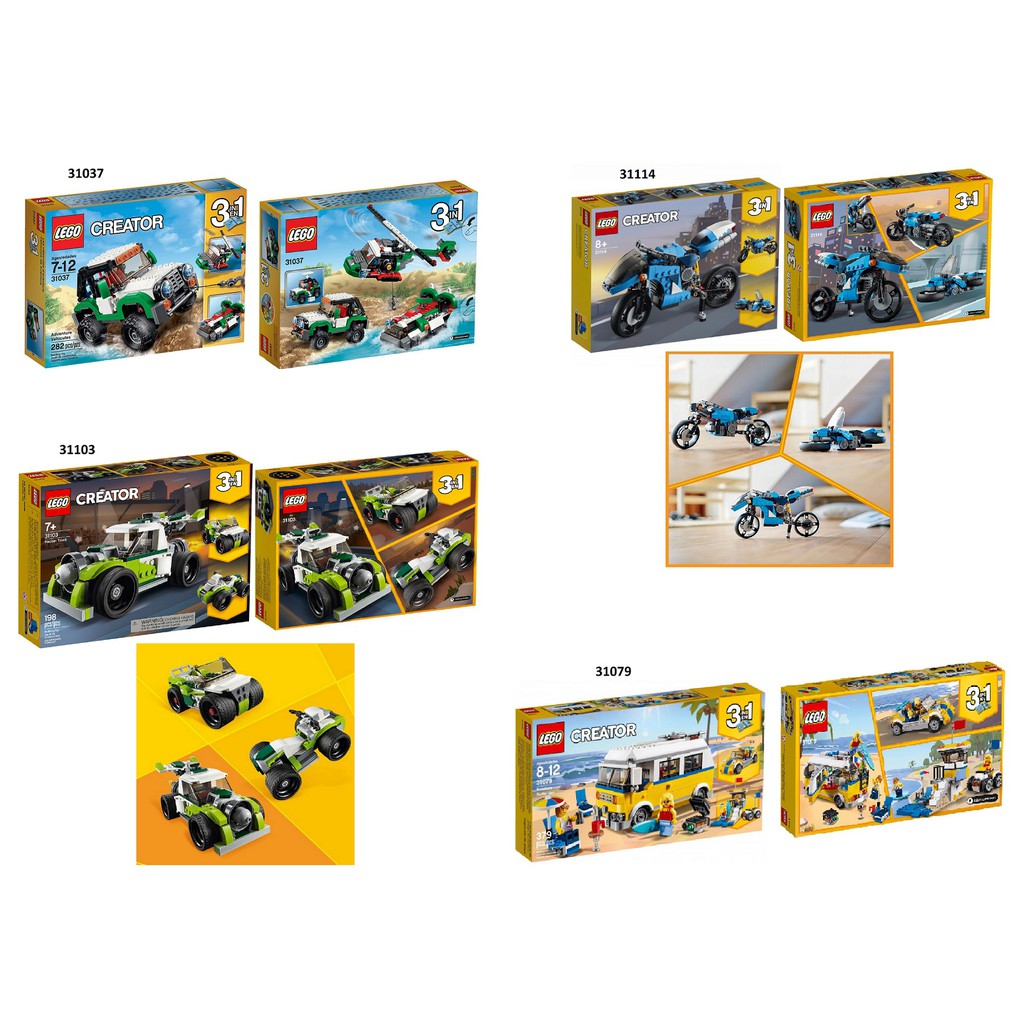 LEGO CREATOR – Xếp hình Siêu Xe – Máy Bay – Robot 3in1