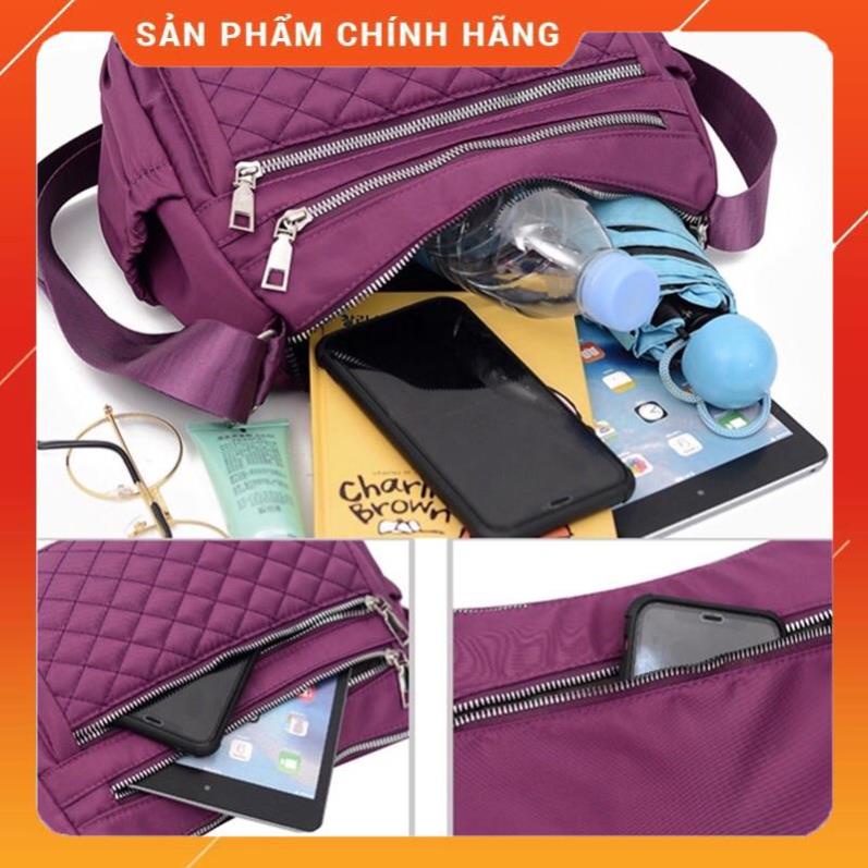 Túi Xách Đeo Chéo Nữ Vải Dù Nhiều Ngăn Chống Thấm Cao Cấp Sz 27 - A&ESHOP 19785