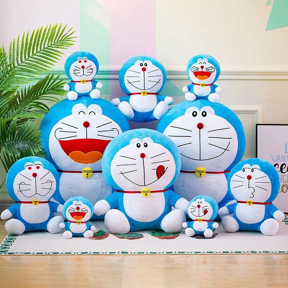 Thú Nhồi Bông Hình Mèo Máy Doraemon 25 / 35 / 50cm Mềm Mại Đáng Yêu