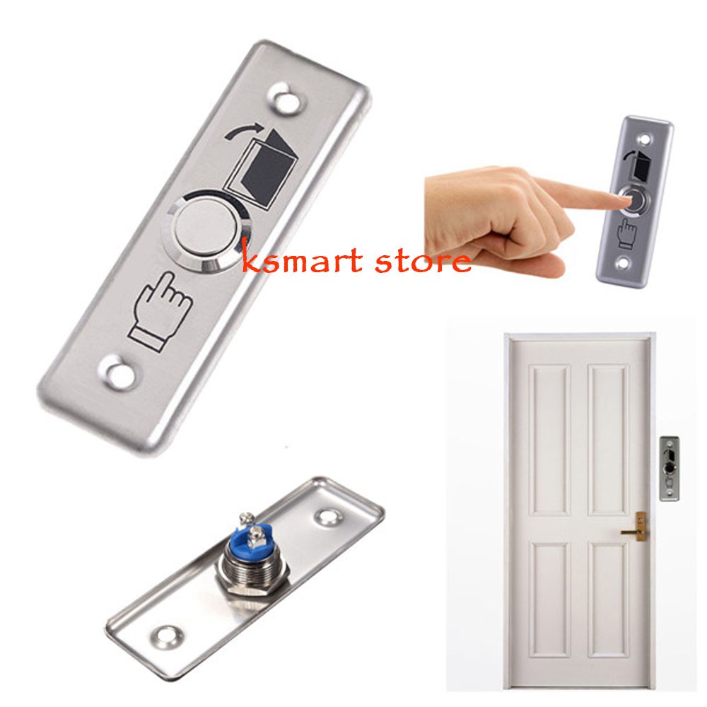 Nút nhấn Exit inox hình chữ nhật