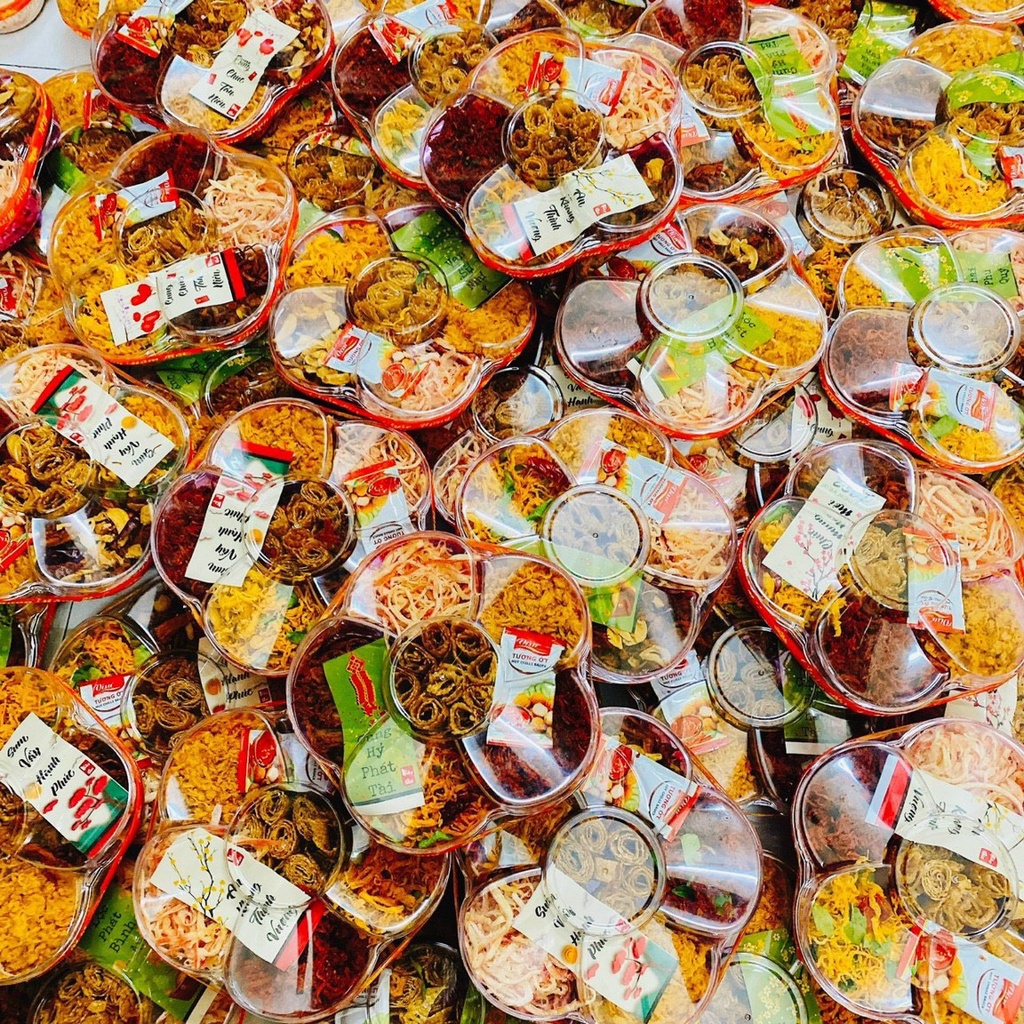 Set Khô Lục Vị Khay 550Gram [FREE SHIP]TỪ ĐƠN 50K, [Loại Đặc Biệt] Hàng ngon nhà làm