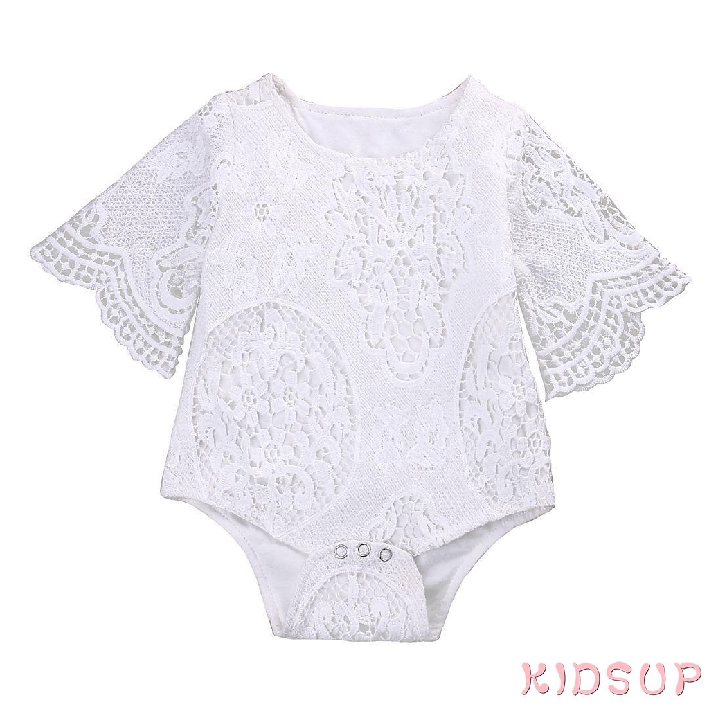 Bodysuit ren hoa dễ thương xinh xắn cho bé gái
