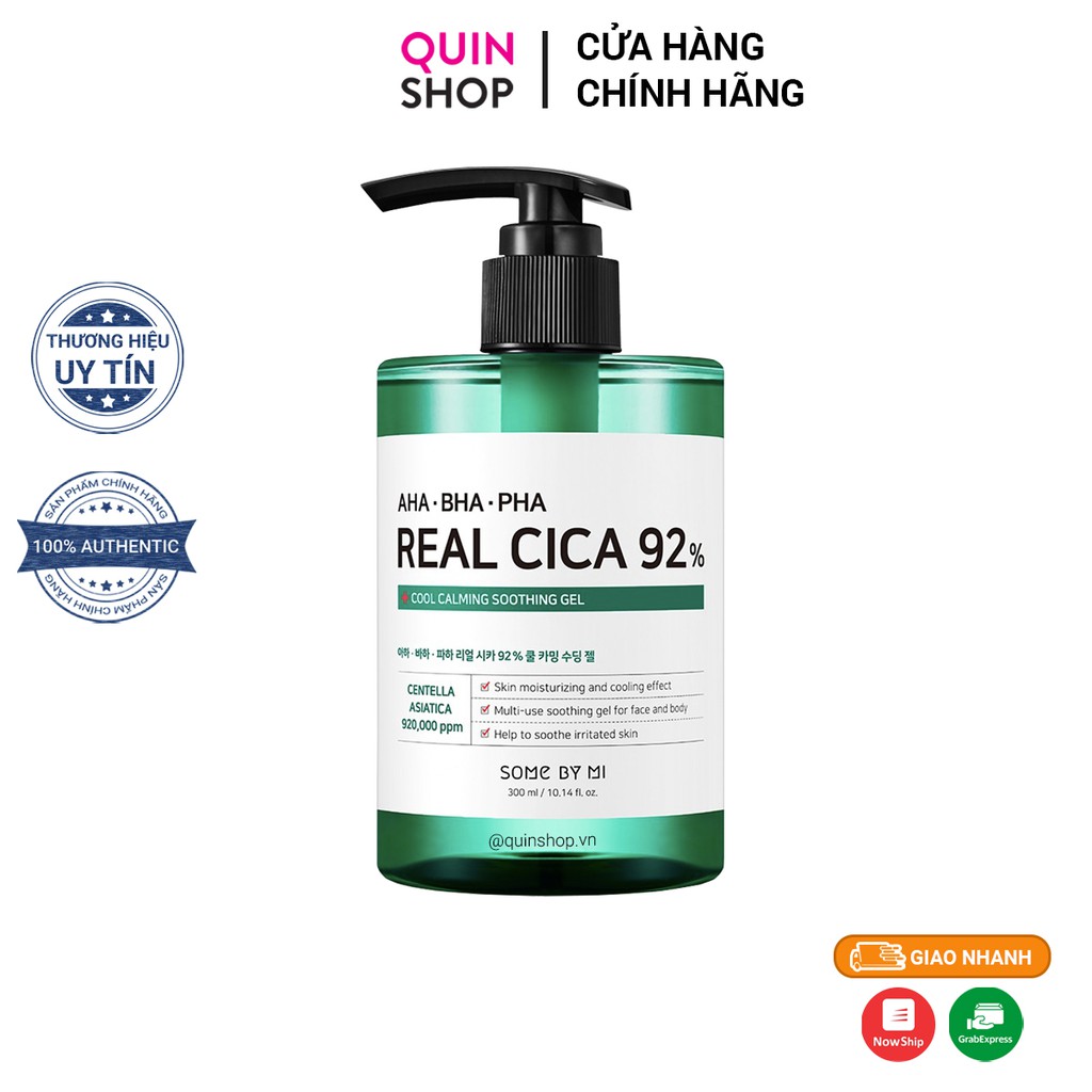 Gel Dưỡng Ẩm Some By Mi AHA-BHA-PHA Real Cica 92% Cool Calming Soothing Gel