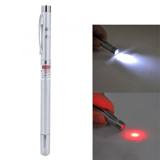 Bút thuyết trình đa năng 4 trong 1 vỏ kim loại