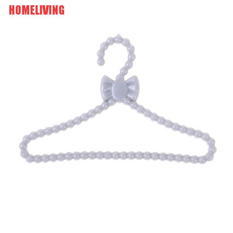 [HOMELIVING] Set 20 Móc Treo Quần Áo Búp Bê Màu Xám Hình Nơ