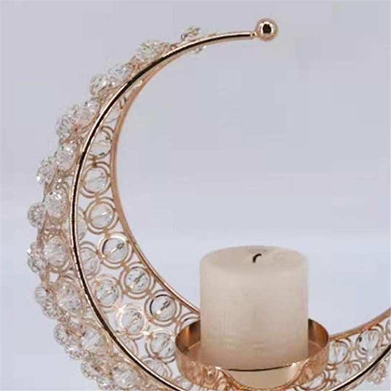 Giá Đỡ Đèn Cầy Hình Mặt Trăng Độc Đáo Trang Trí Nhà Cửa