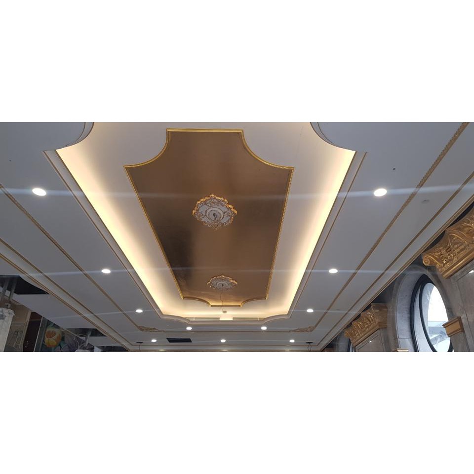 Phào chỉ PU chỉ lệch 4cm trang trí trần tường sơn nhiều màu, trang trí vô cùng rẻ đẹp, đễ lắp đặt,1 thanh dài 1.2m