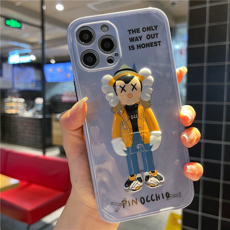 Ốp điện thoại mềm hình búp bê 3D nhiều màu thích hợp cho IPhone 7 8 Plus X Xs 11 12 Pro 11 12 ProMax