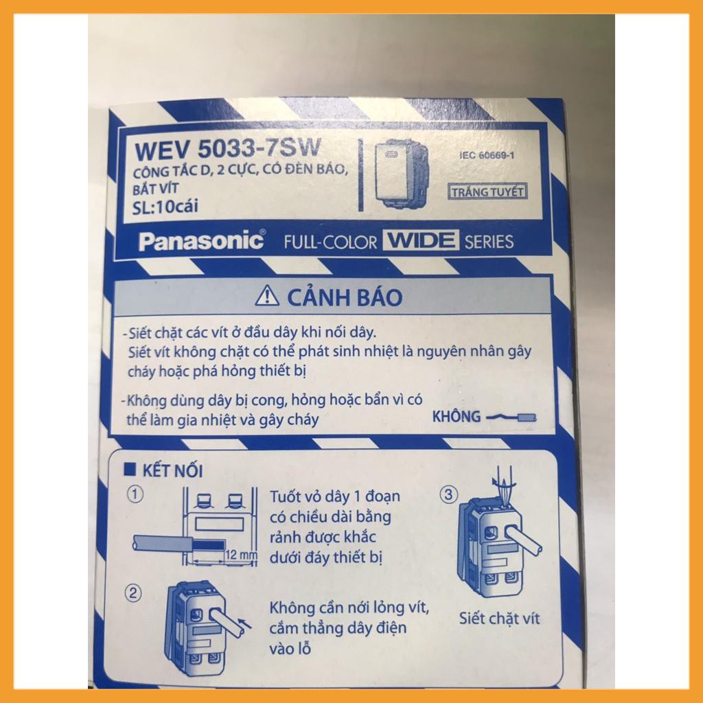 [FREESHIP] Hạt Công Tắc 20A Bình Nóng Lạnh Wide Panasonic WEV 5033-7SW