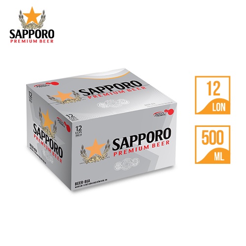 [Giảm 80k - Freeship Extra 70k] Combo 02 thùng bia Sapporo Premium 500ml