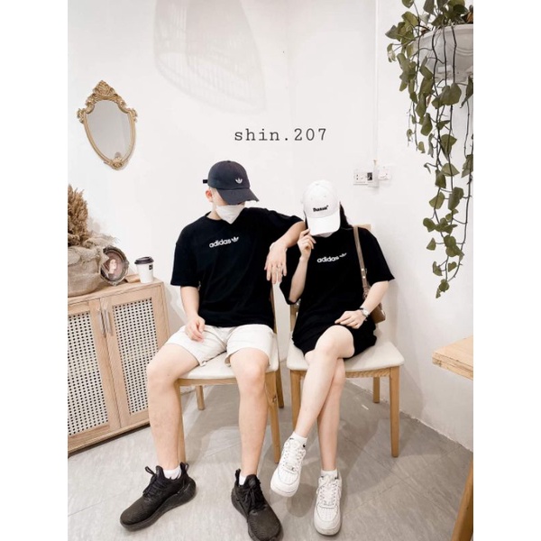 Áo đôi nam nữ unisex cotton 100% in hoạ tiết nổi bật, áo cặp tay lỡ nhiều mẫu mã phong cách