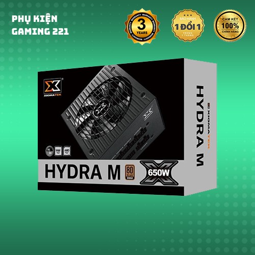 Nguồn Xigmatek Hydra M 650 650W , 80 Plus Bronze , Full Modular - Hàng Chính Hãng