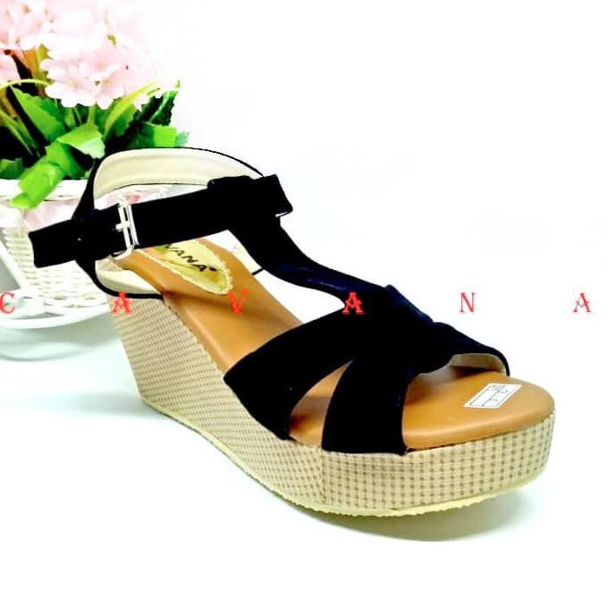 Đen Giày Sandal Đế Xuồng Thời Trang Cho Nữ Sdw238-38 | BigBuy360 - bigbuy360.vn