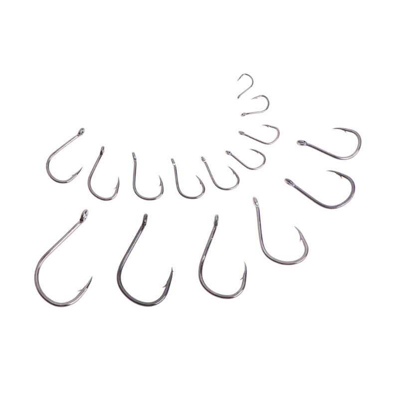 Hộp 50 Móc Câu Cá Bằng Thép Carbon Chất Lượng Cao