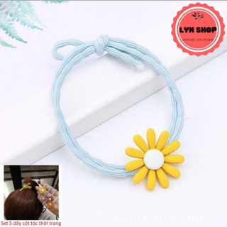 [FLASH SALE 1K] Dây Buộc Tóc Hoa Cúc Nhiều Màu sẵn sll (lẻ 1 cái)