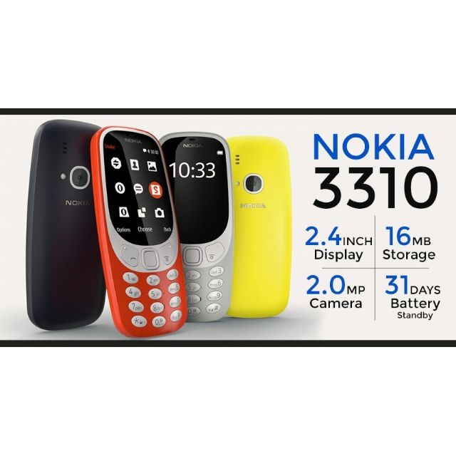 Điện thoại nokia 3310 Thái Lan 2 sim giá rẻ | BigBuy360 - bigbuy360.vn