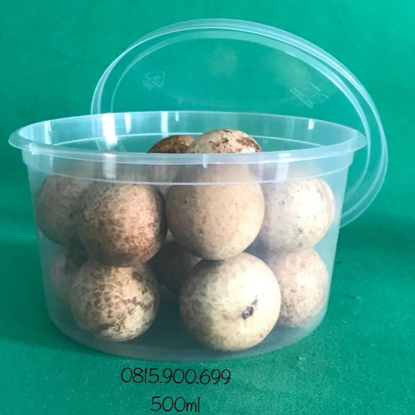 HỘP NHỰA TRÒN  PP CÓ NẮP 500ml