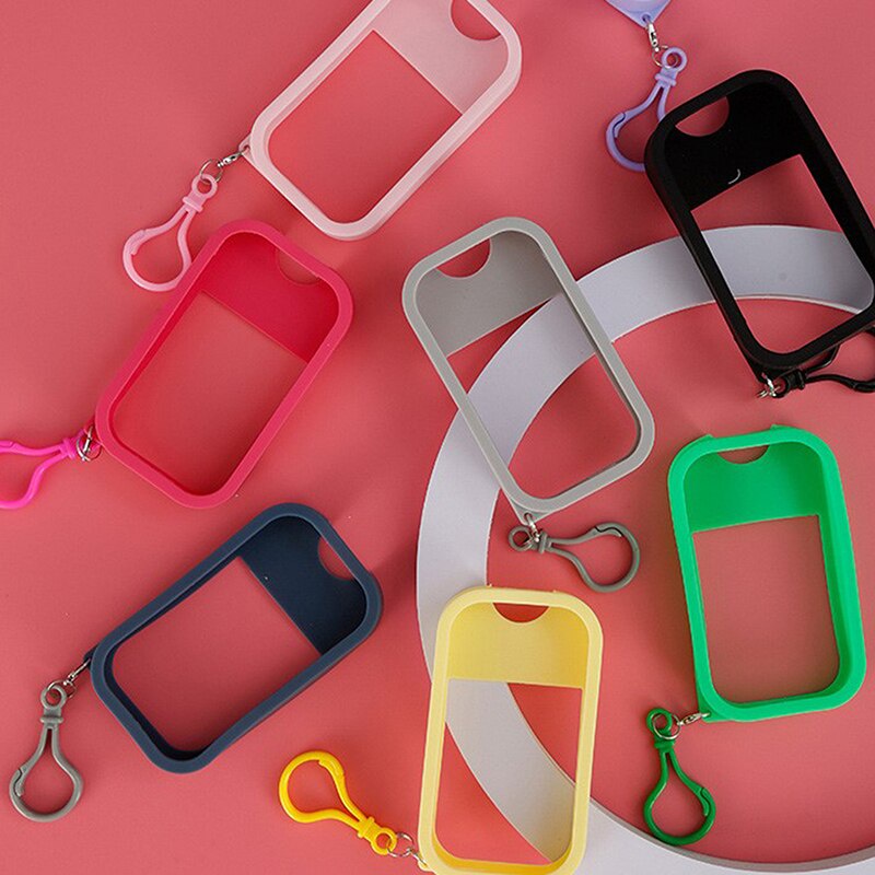 Chai Xịt Nước Khử Trùng Bằng Silicone Nhiều Màu Sắc 38Ml 45ml 50ml Có Móc Khóa phụ kiện bộ