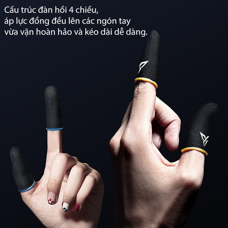 Flydigi Wasp Feelers 4 | Bao ngón tay chơi game chống mồ hôi trơn trượt dành cho điện thoại